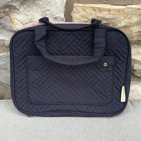 Bagsmart Black hanging travel toiletry bag 11x8 - Picture 1 of 13